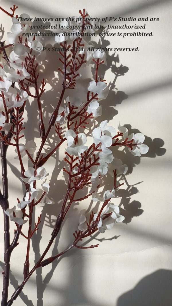 Faux Flowers - White (1pc)