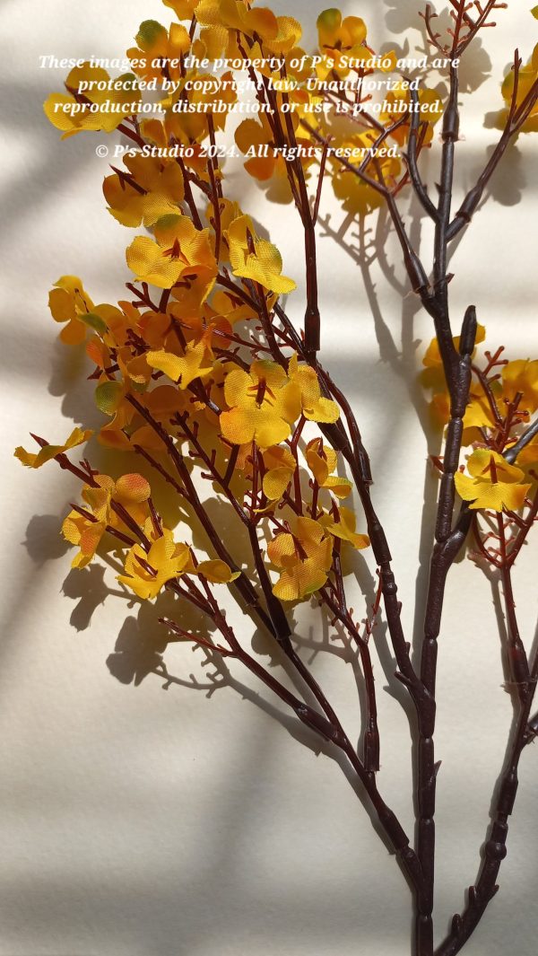 20240817_093119 Faux Flowers- Yellow (1pc)