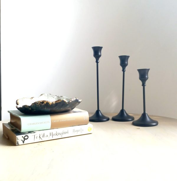 Midnight Ember - Metal Candle stands (Set of 3)