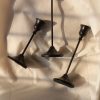 Midnight Ember - Metal Candle stands (Set of 3)
