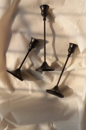 Midnight Ember - Metal Candle stands (Set of 3)