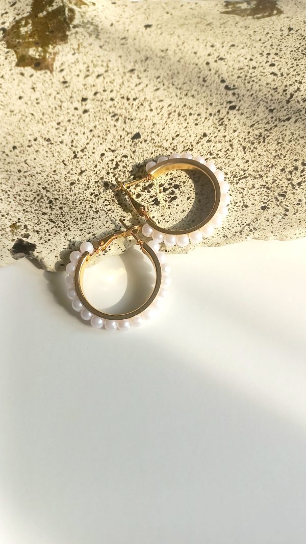 20241218_105603 Small Pearl Accent Hoops