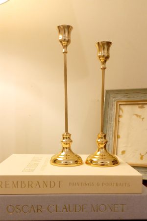 Lume Gold Candlestands- CNDL-S-03A (Set of 3)