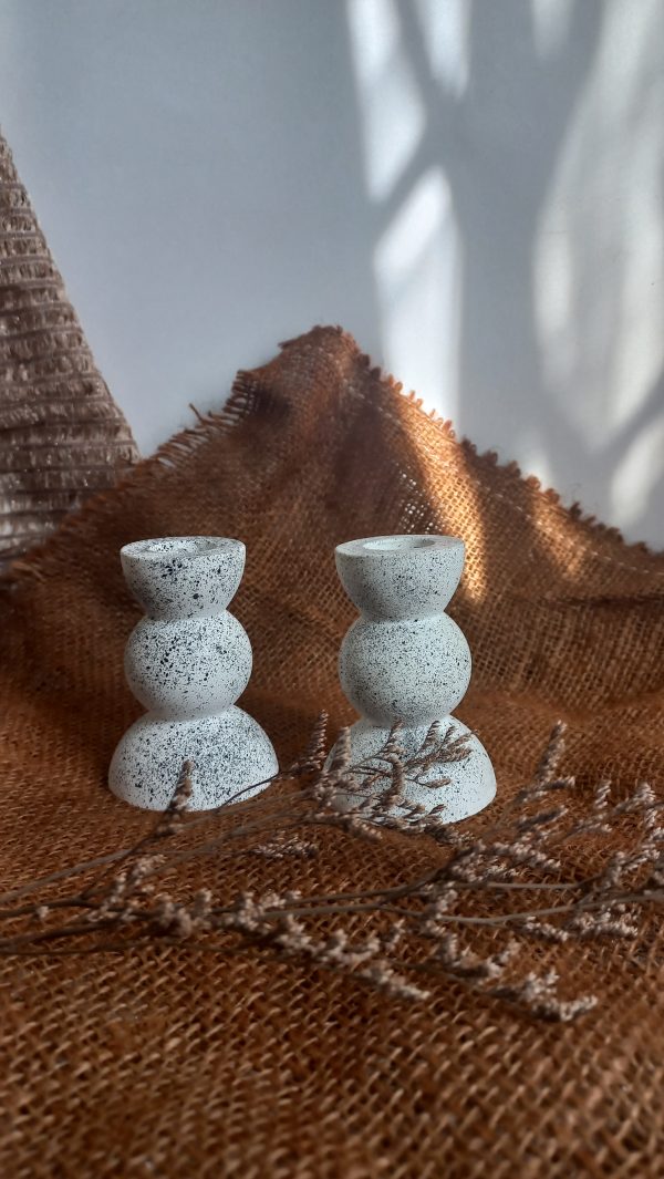 Concrete Candle Stands (Assorted Patterns)