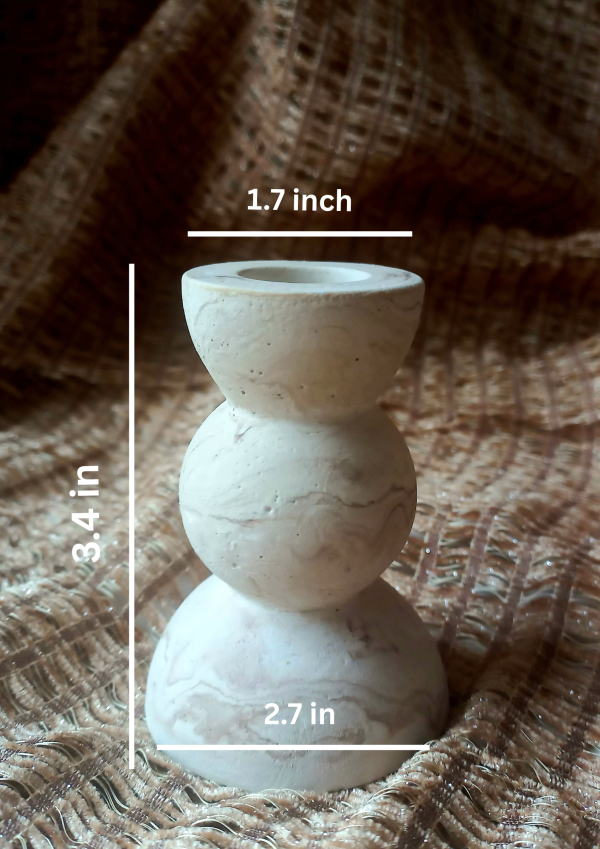 Concrete Candle Stands (Assorted Patterns)